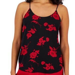 BAR III WOMEN’S PRINTED CHIFFON CAMI 100% POLYESTER SLEEVELESS SIZE XXS